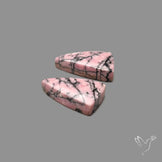 Pink Rhodonites Pair