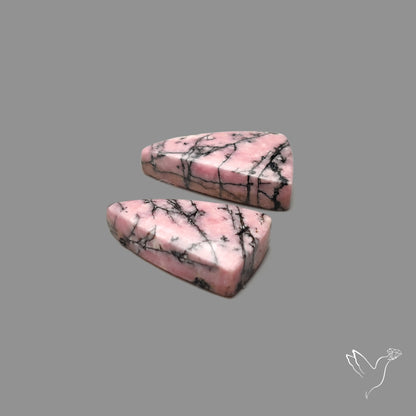 Pink Rhodonites Pair