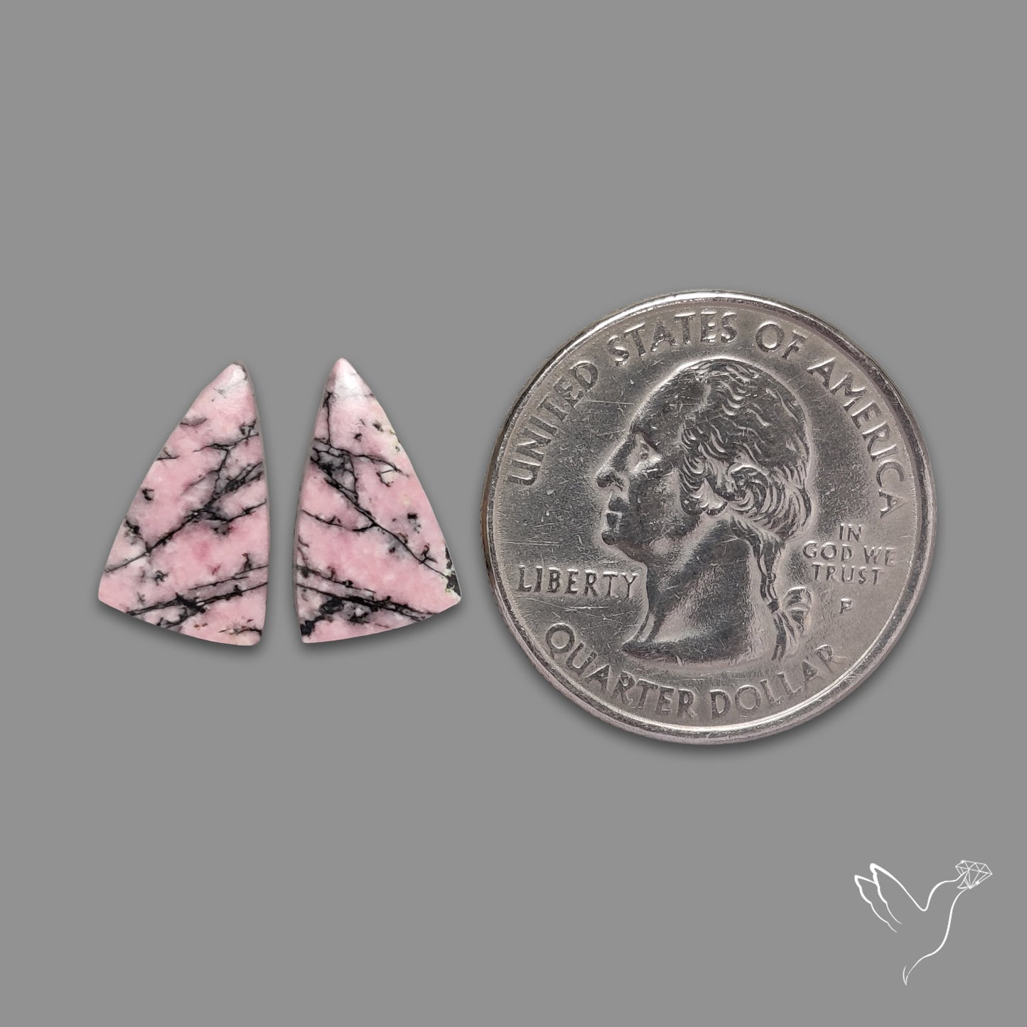 Pink Rhodonites Pair