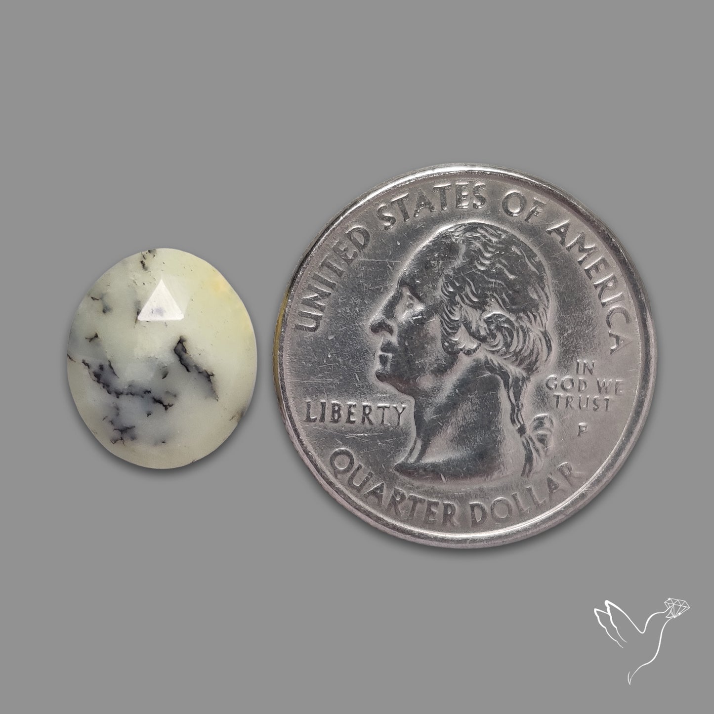 Rose Cut Dendritic Opal