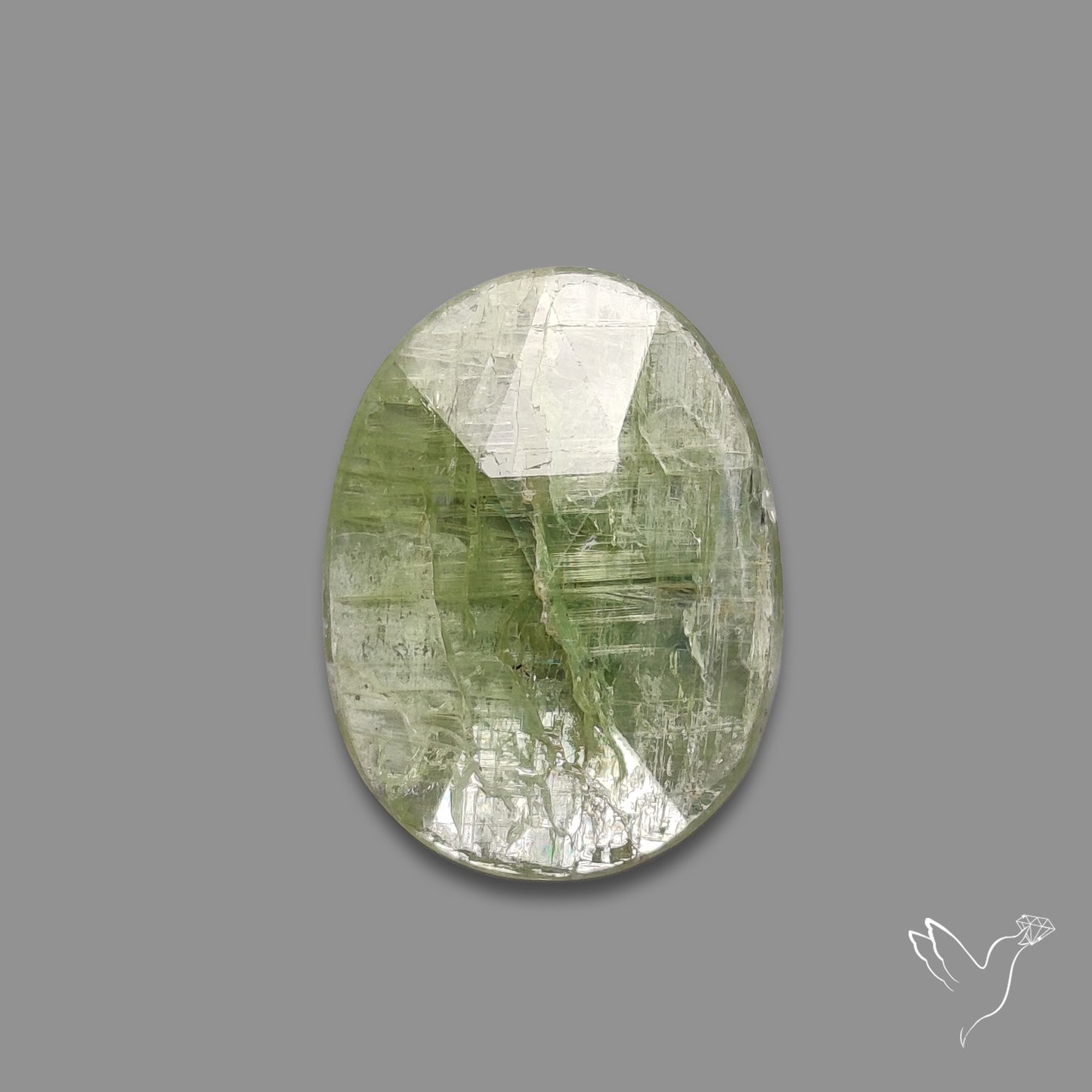 Rose Cut Mint Green Kyanite