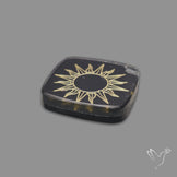 Metalic Inlay Black Onyx Doublet
