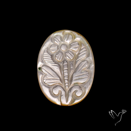 Mother Of Pearl Mughal Carving
