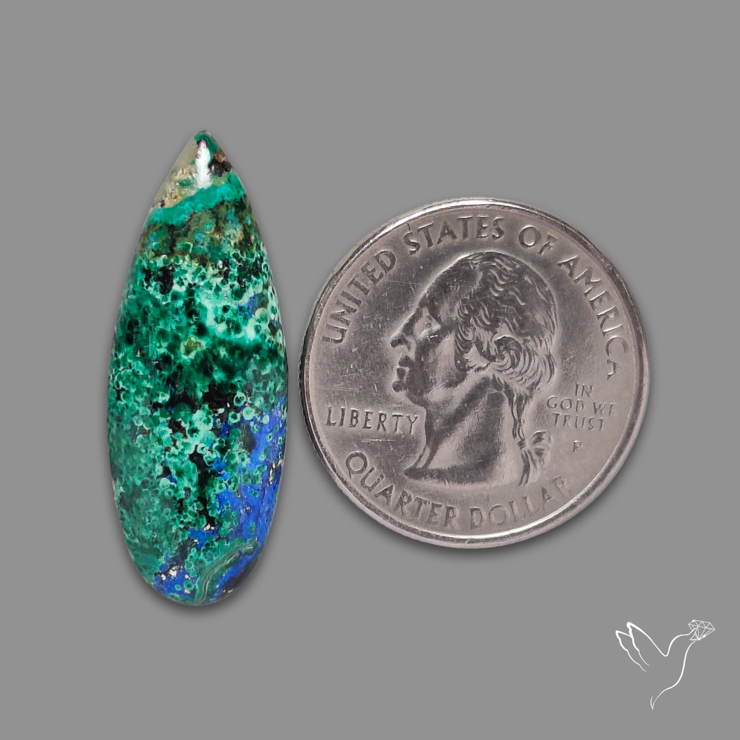 Morenci Azurite Malachite Cabochon