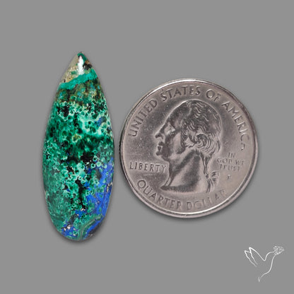 Morenci Azurite Malachite Cabochon
