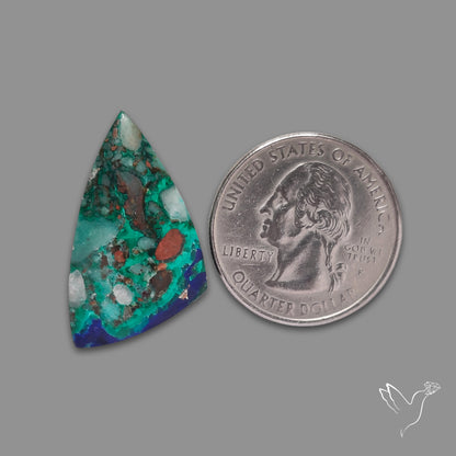 Morenci Azurite Malachite Cabochon