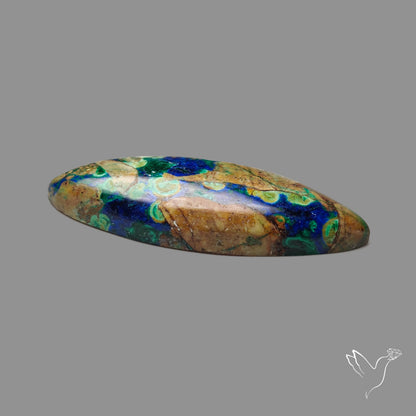 Morenci Azurite Malachite with Cuprite Cabochon