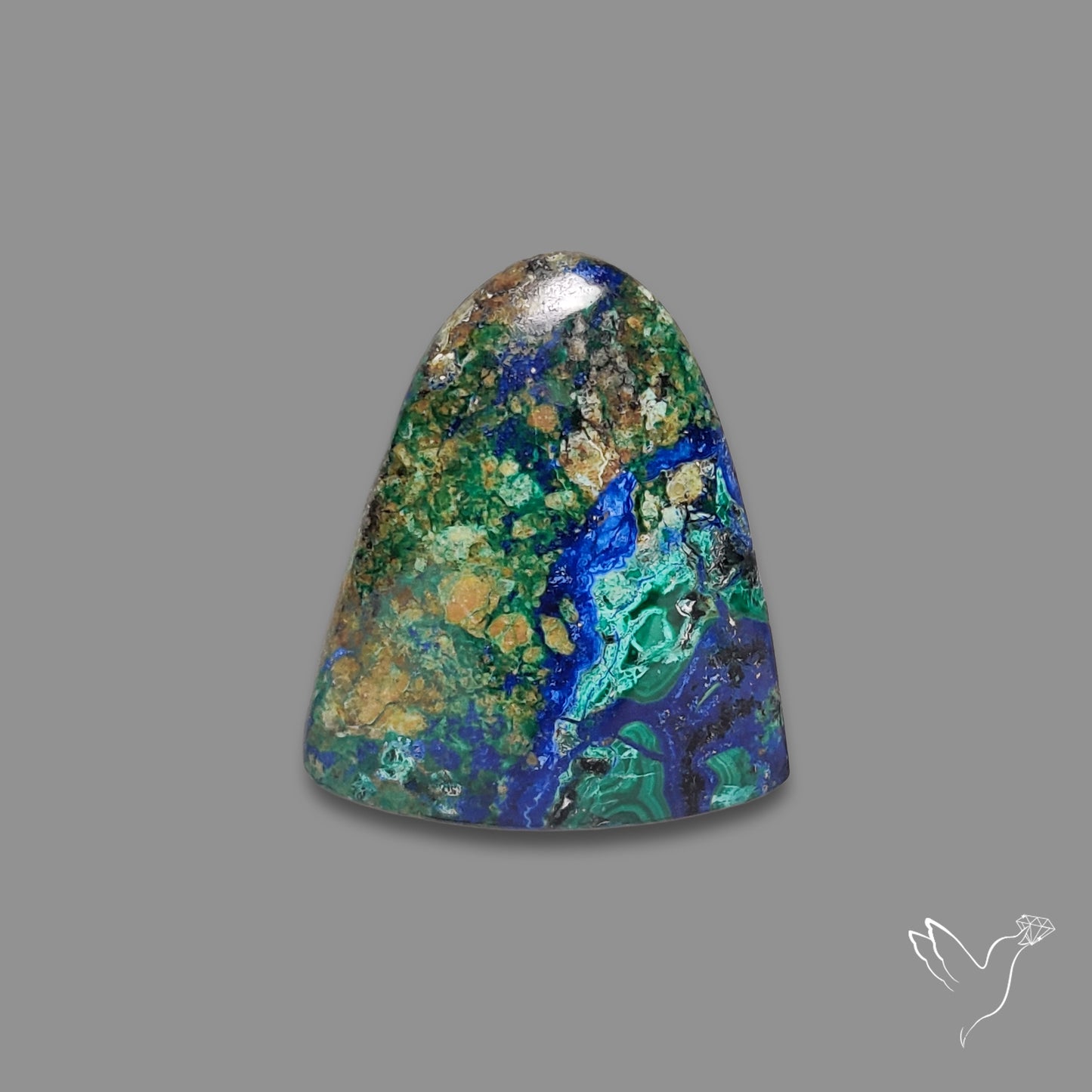 Morenci Azurite Malachite with Cuprite Cabochon