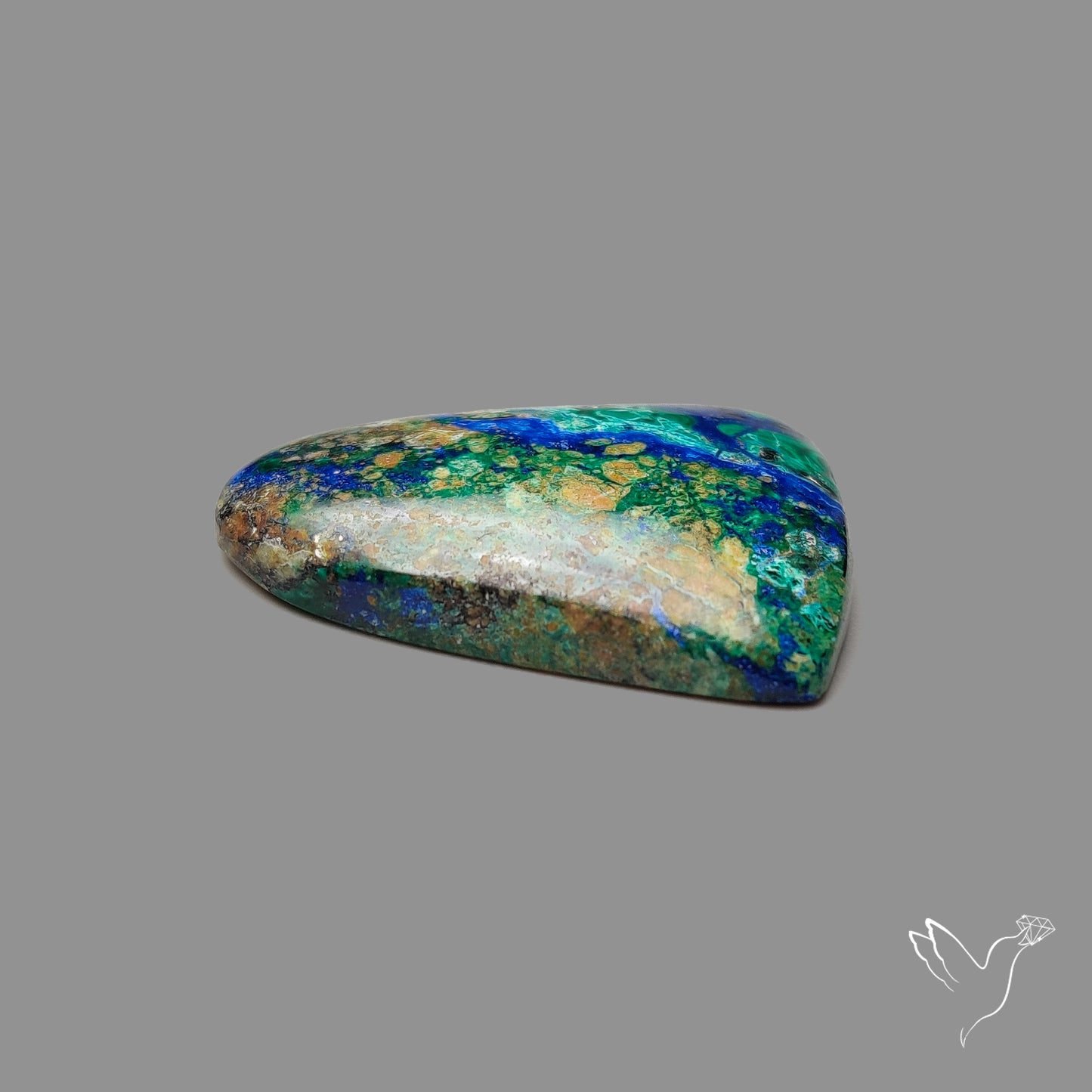 Morenci Azurite Malachite with Cuprite Cabochon