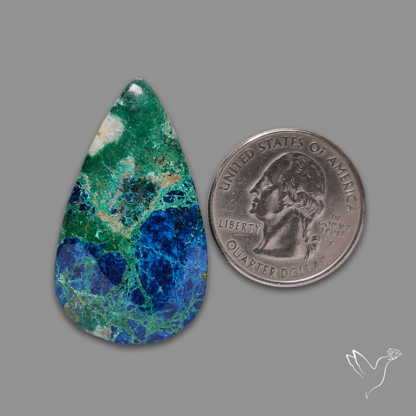Congo Azurite Malachite Cabochon