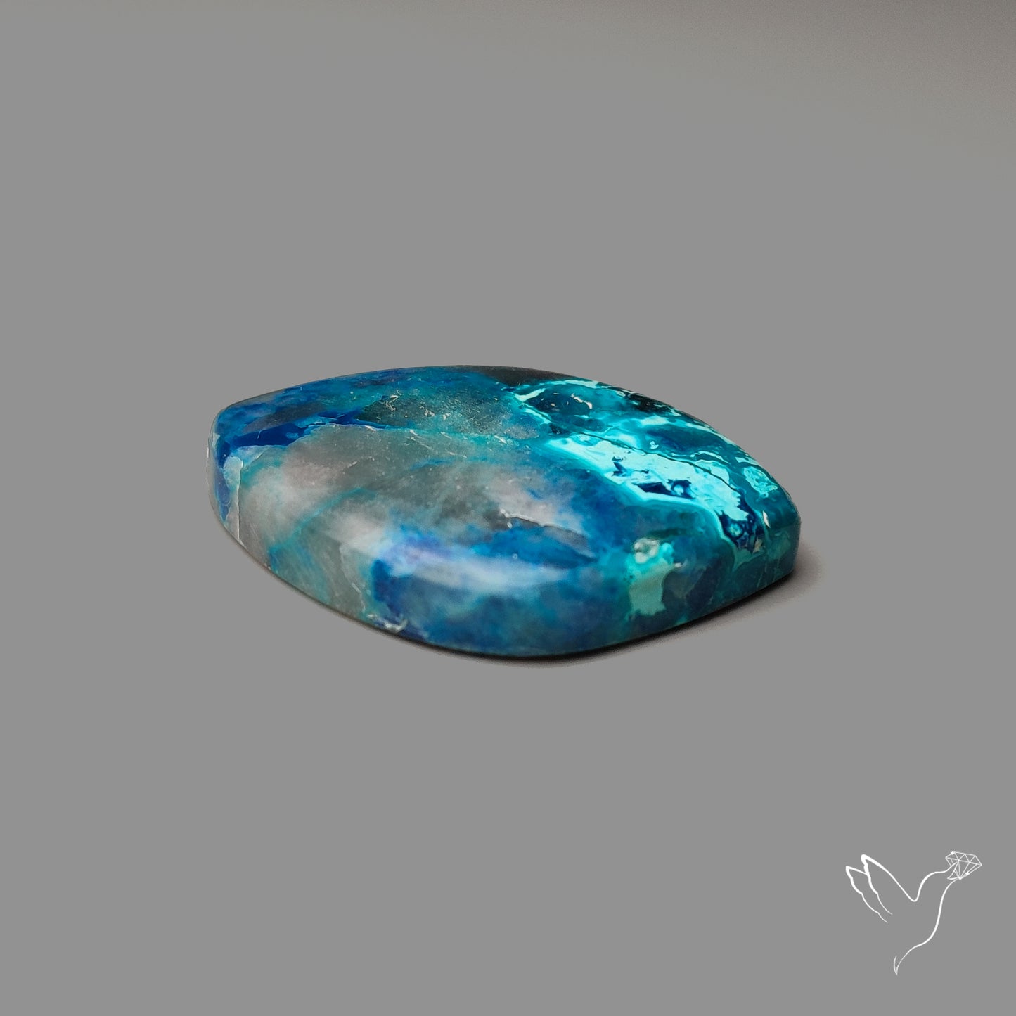 Quantum Quattro Gem Silica Shattuckite Cabochon