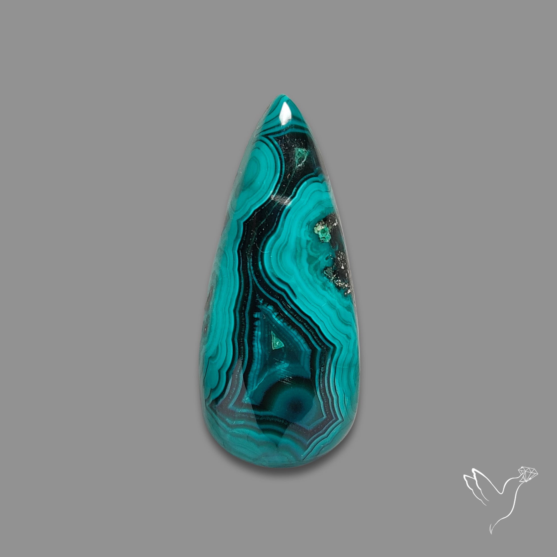 Katanga Azurite Malachite Cabochon
