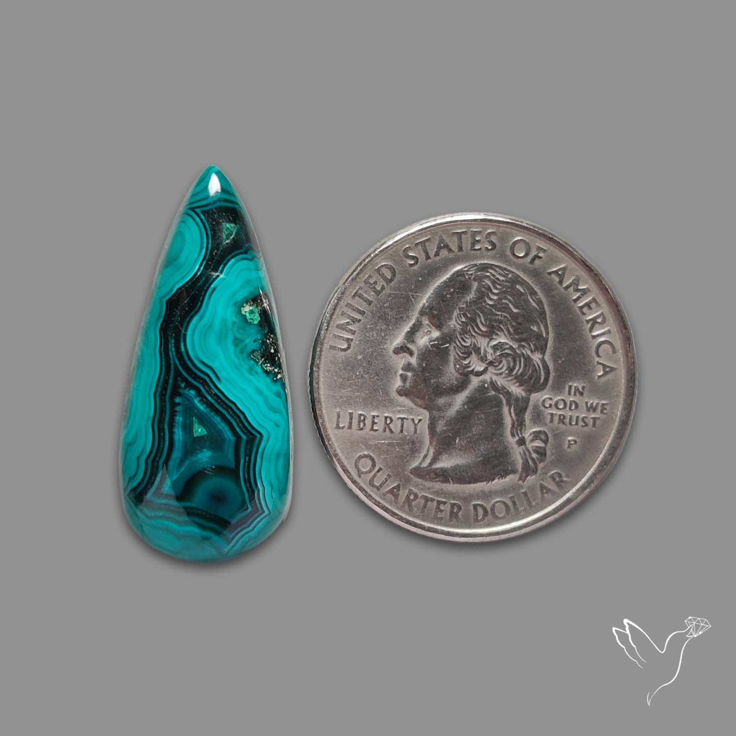 Katanga Azurite Malachite Cabochon