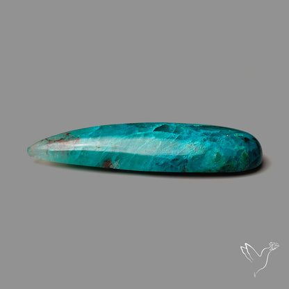 Shattuckite with Quartz Cabochon