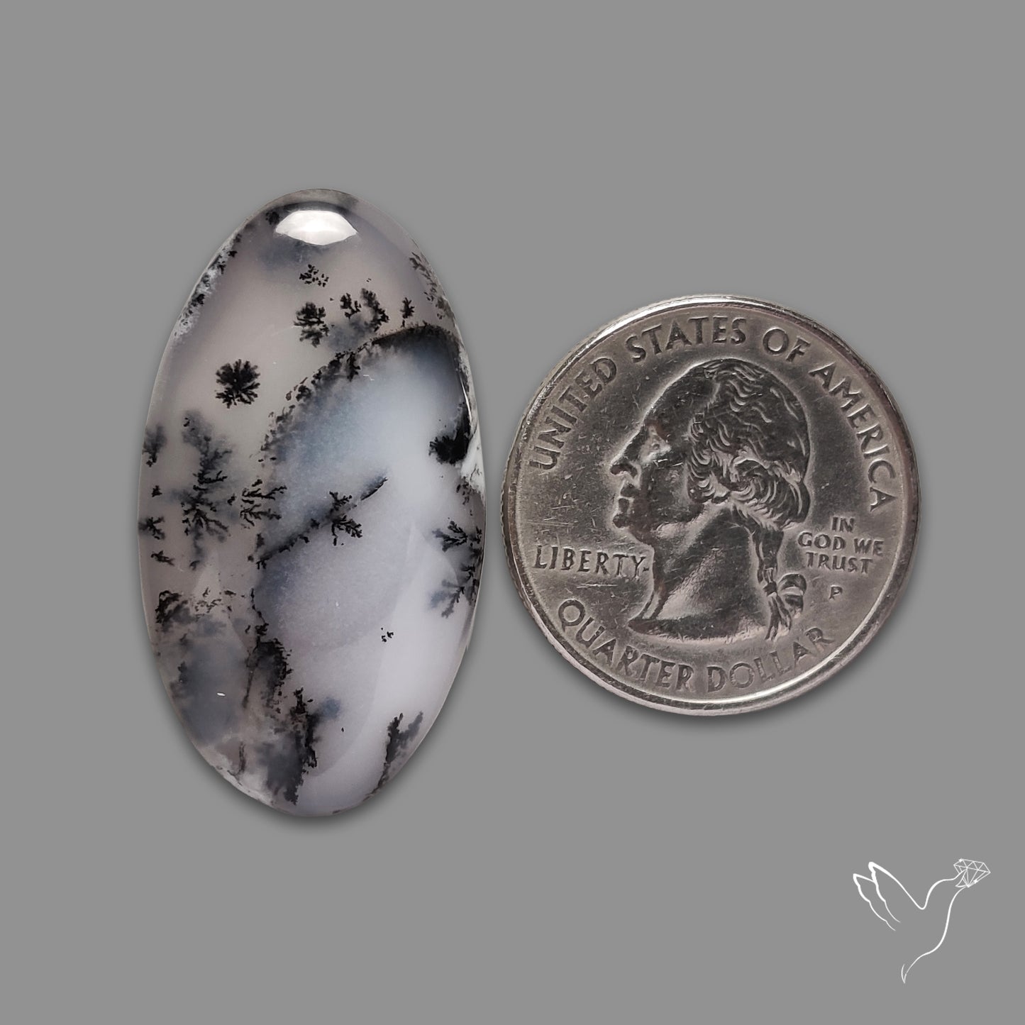 Dendritic Agate Cabochon