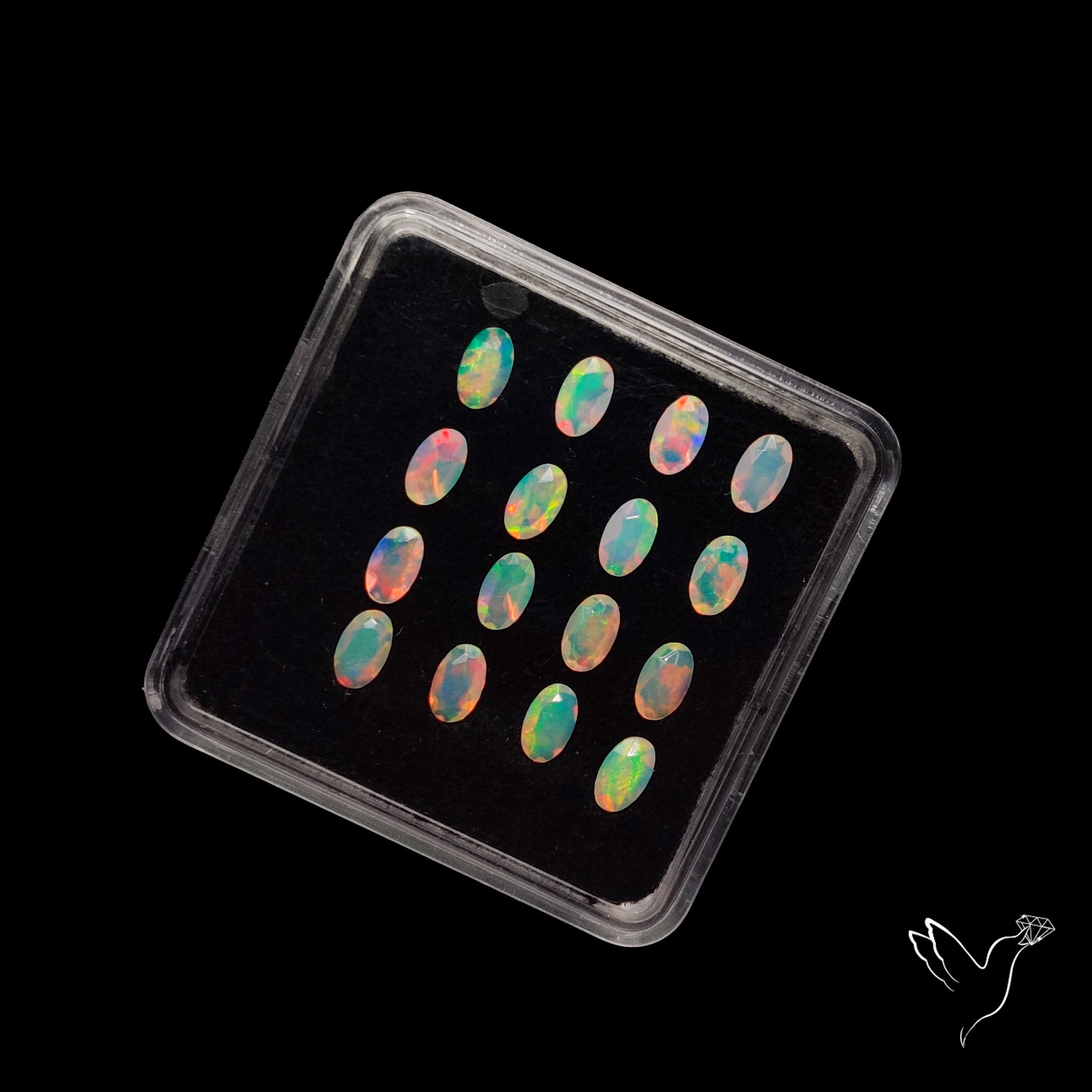AAA Faceted Ethiopian Opals Set