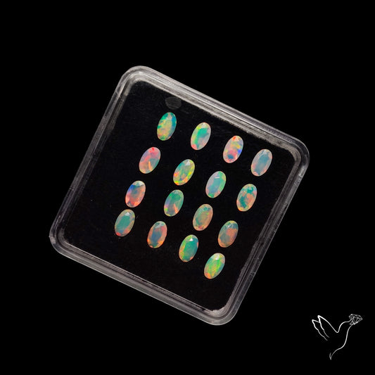 AAA Faceted Ethiopian Opals Set