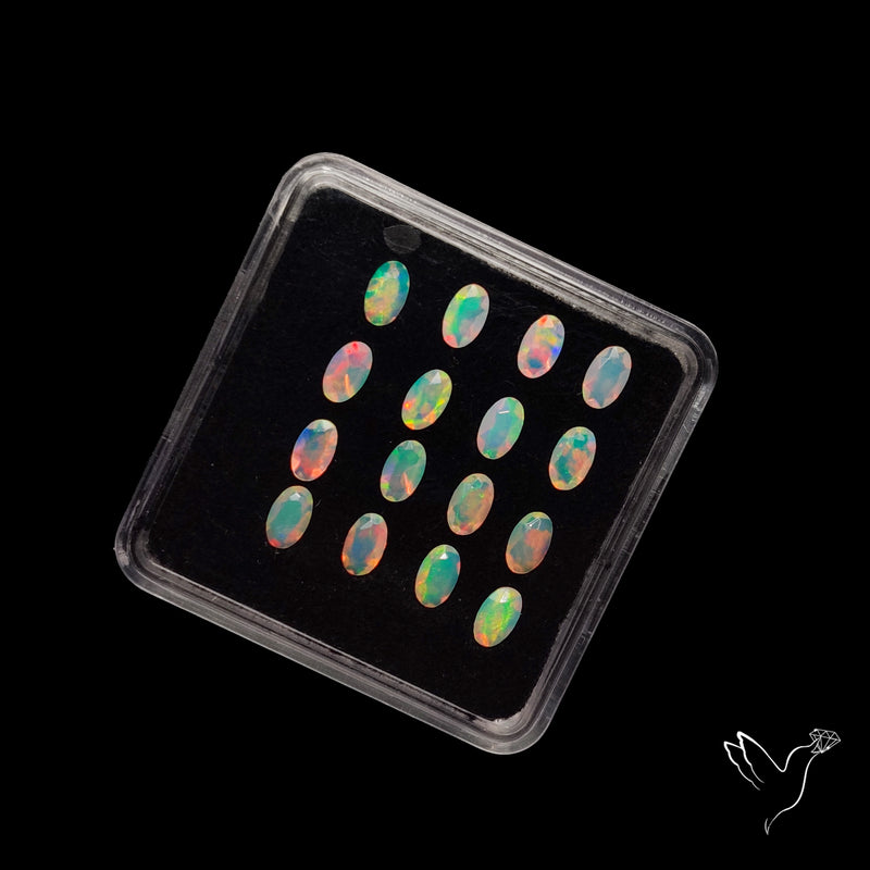 AAA Faceted Ethiopian Opals Set
