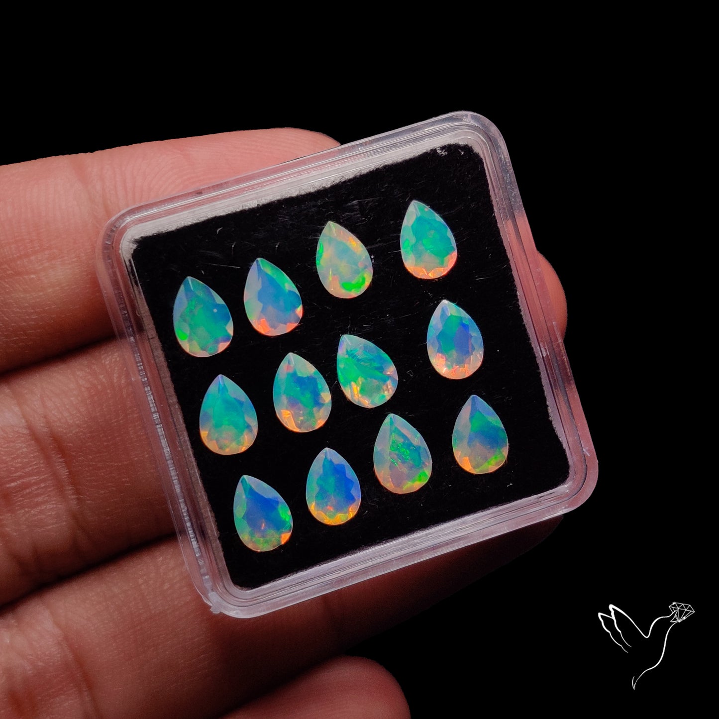 AAA Faceted Ethiopian Opals Set