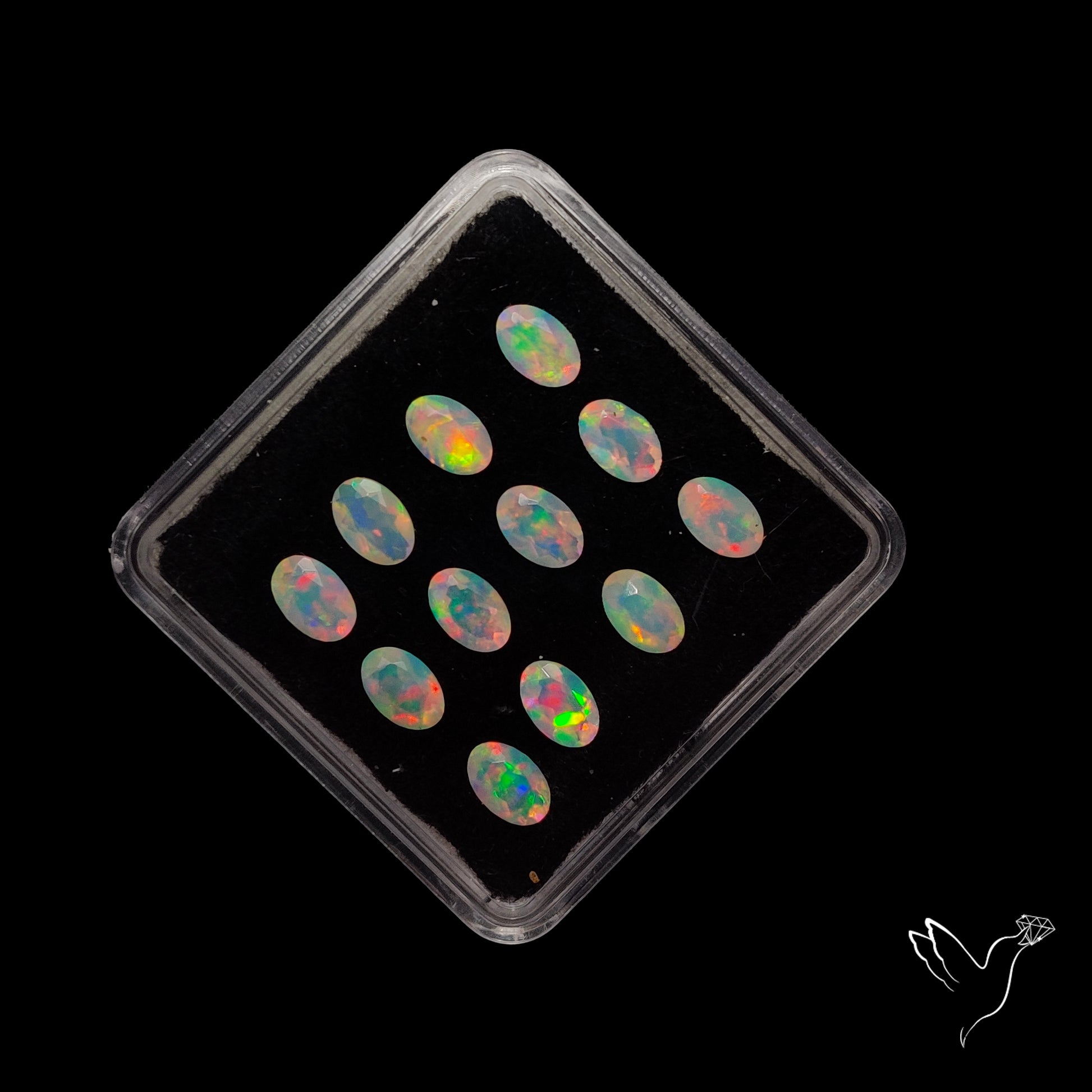 AAA Faceted Ethiopian Opals Set