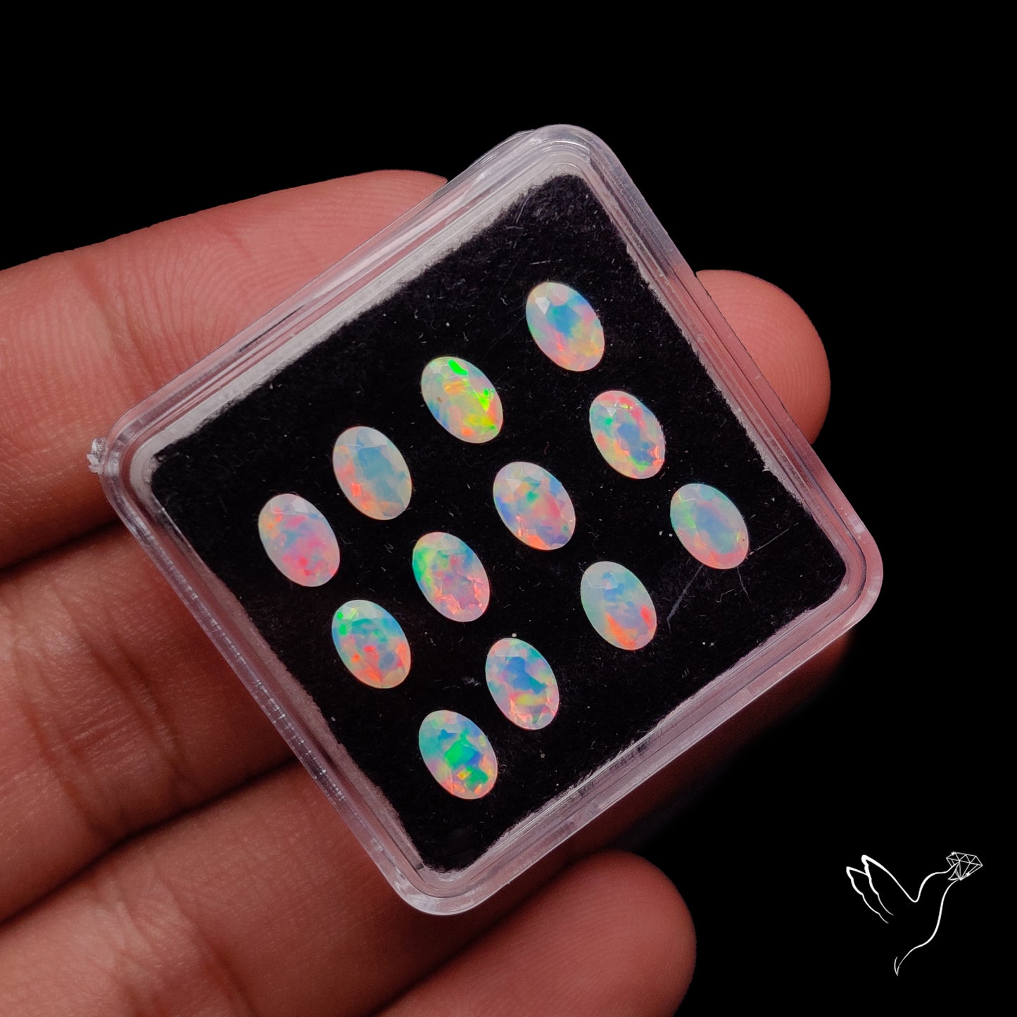 AAA Faceted Ethiopian Opals Set
