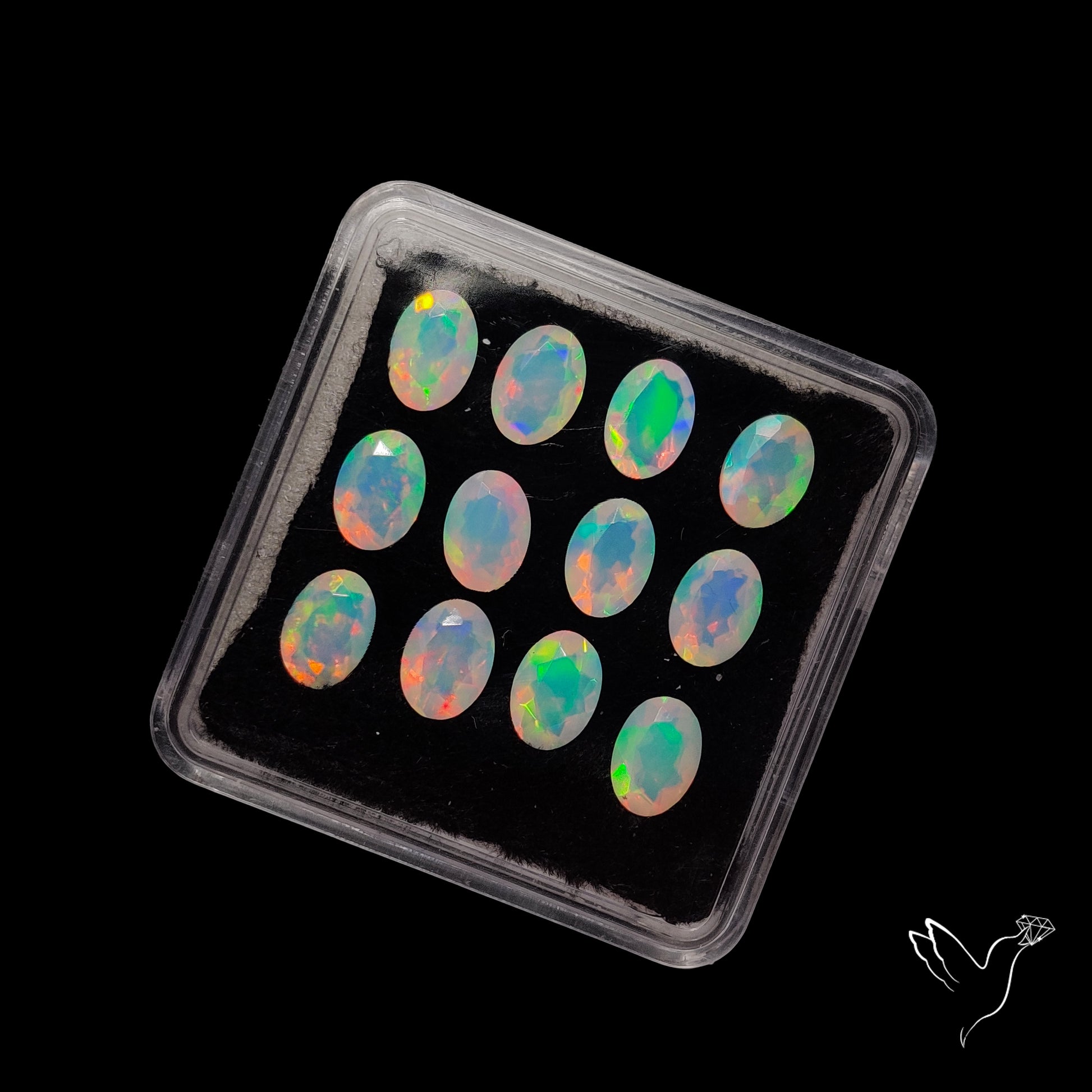 AAA Faceted Ethiopian Opals Set