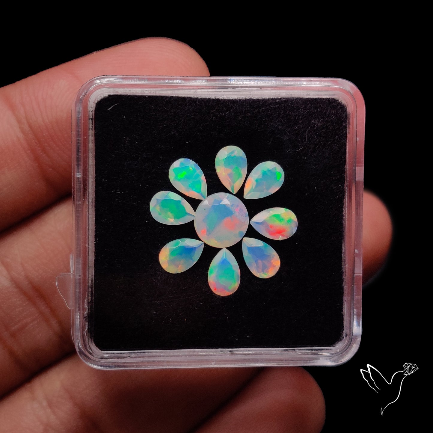 AAA Faceted Ethiopian Opals Set