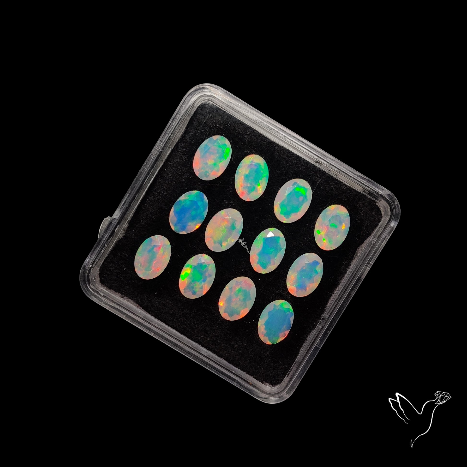 AAA Faceted Ethiopian Opals Set