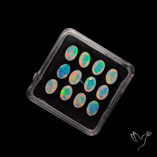 AAA Faceted Ethiopian Opals Set