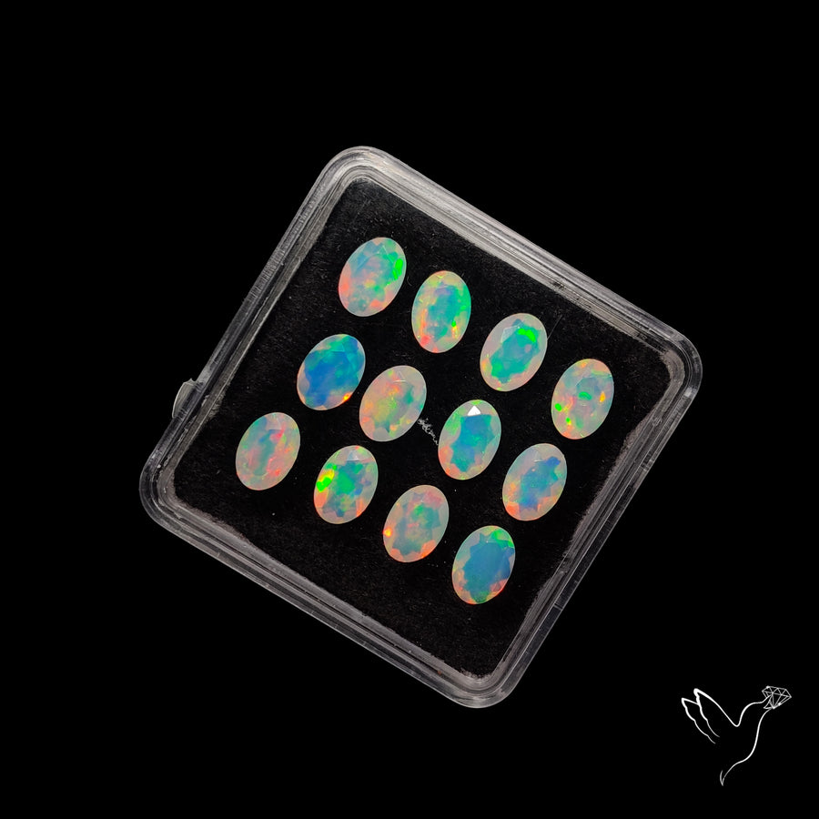 AAA Faceted Ethiopian Opals Set