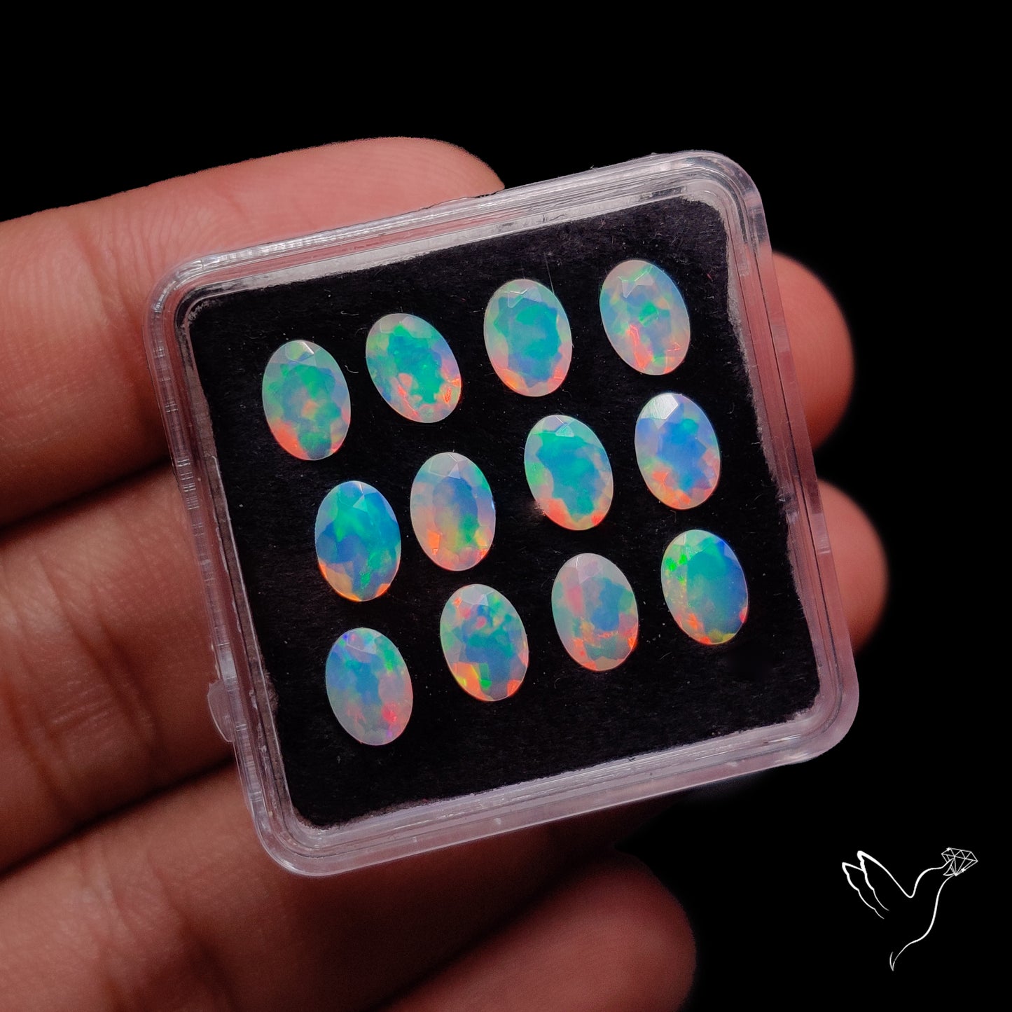 AAA Faceted Ethiopian Opals Set