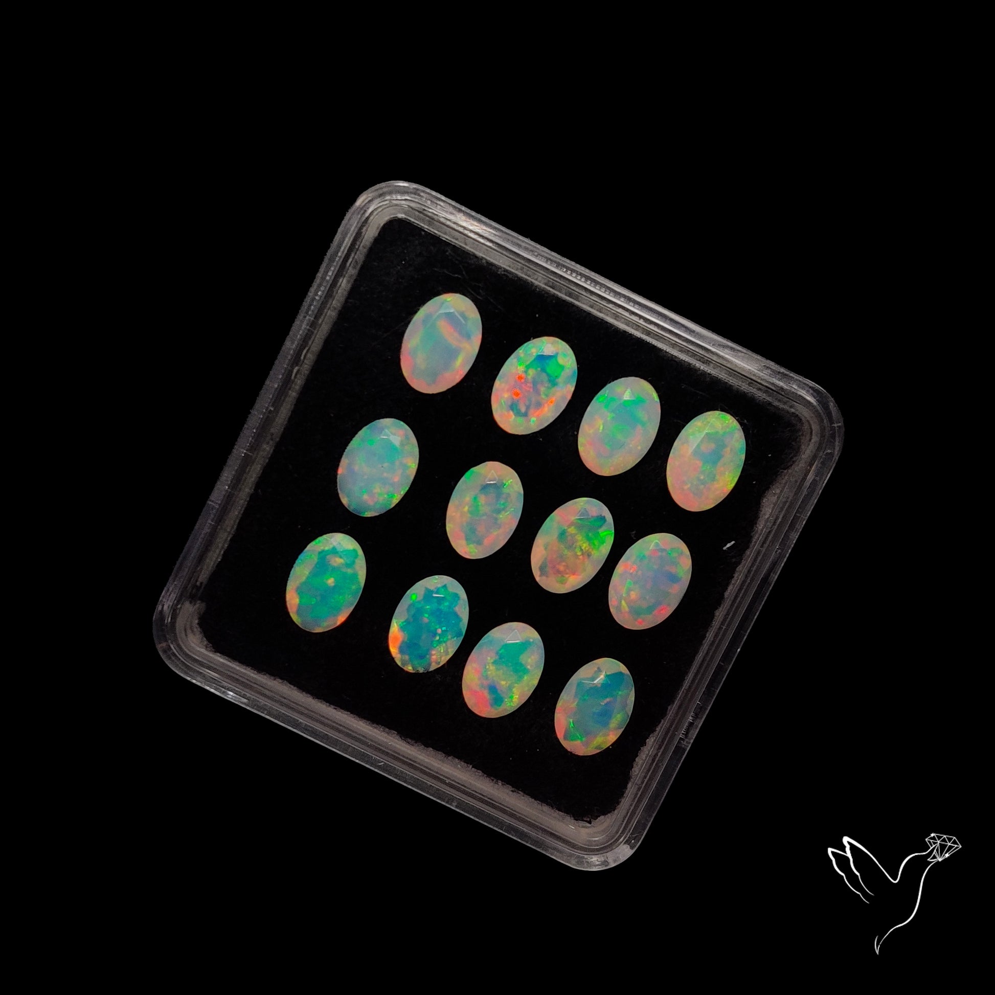 AAA Faceted Ethiopian Opals Set