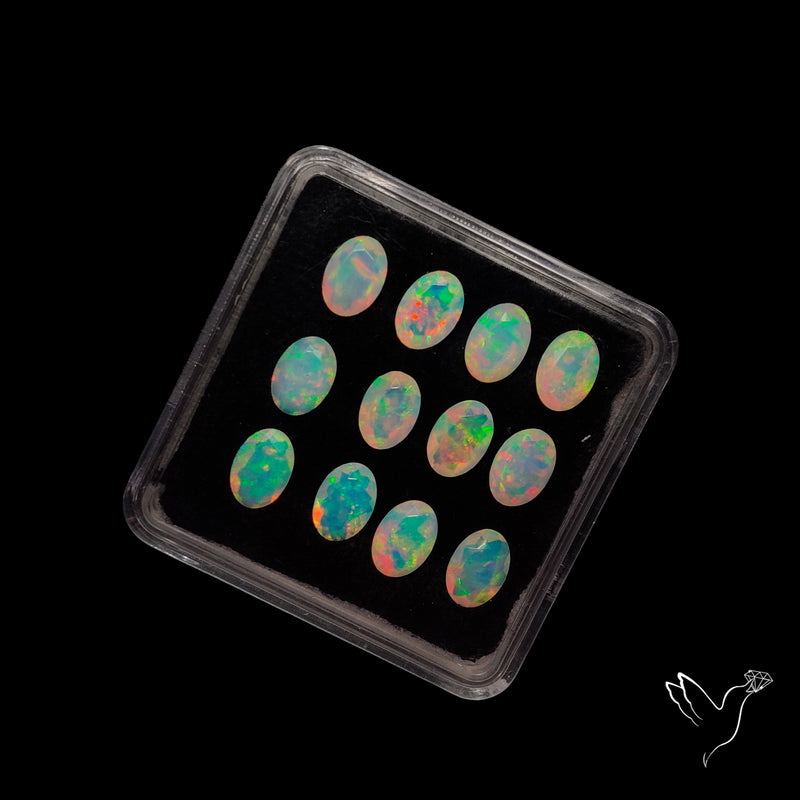 AAA Faceted Ethiopian Opals Set