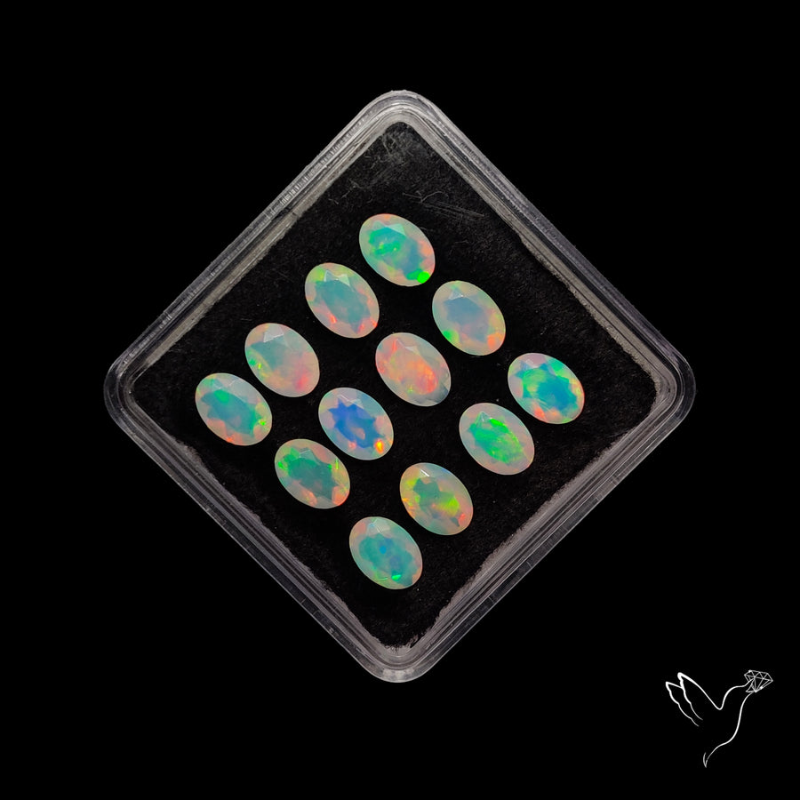 AAA Faceted Ethiopian Opals Set