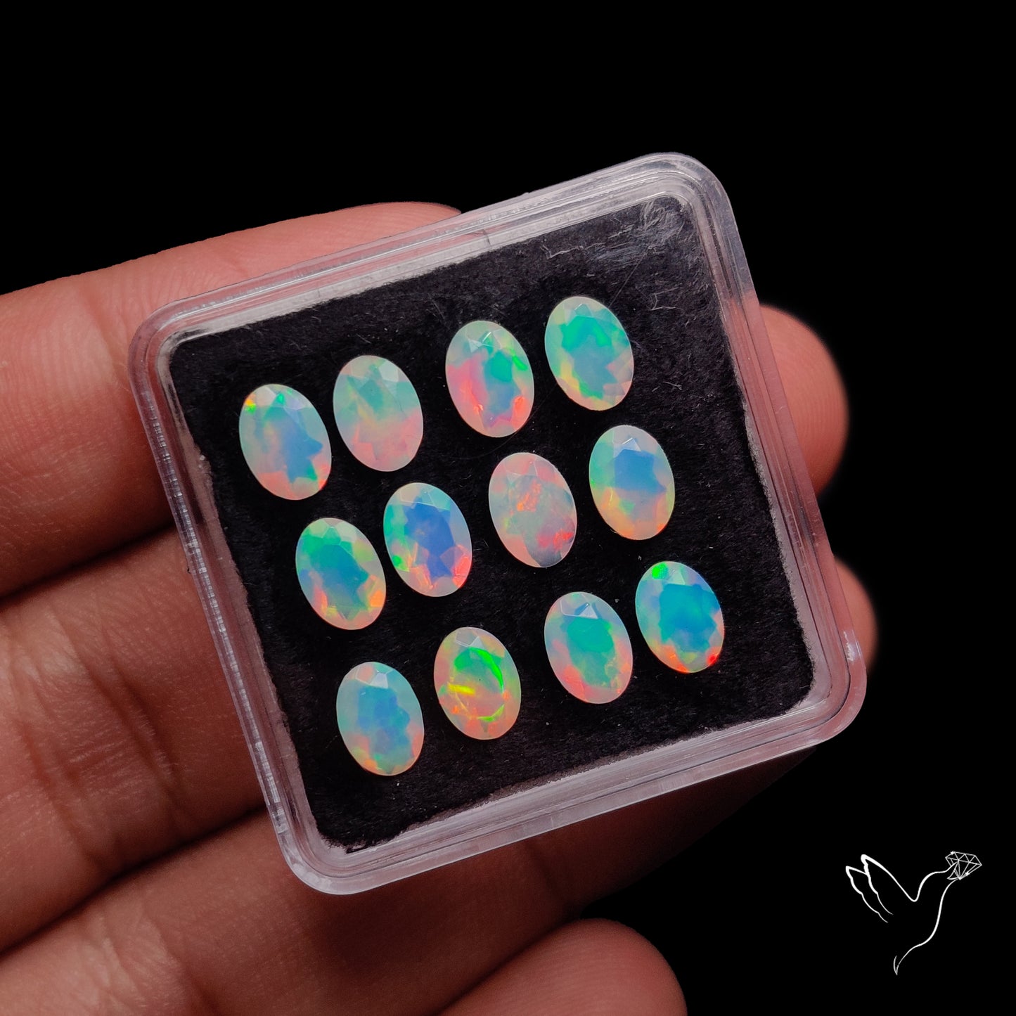 AAA Faceted Ethiopian Opals Set