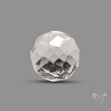 Checkerboard Cut Himalayan Quartz Ball Carving