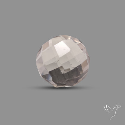 Checkerboard Cut Himalayan Quartz Ball Carving