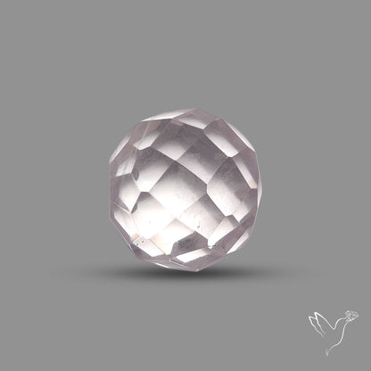 Checkerboard Cut Himalayan Quartz Ball Carving