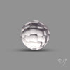 Checkerboard Cut Himalayan Quartz Ball Carving