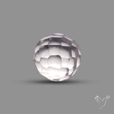 Checkerboard Cut Himalayan Quartz Ball Carving