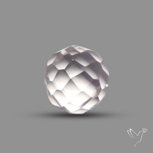 Checkerboard Cut Himalayan Quartz Ball Carving