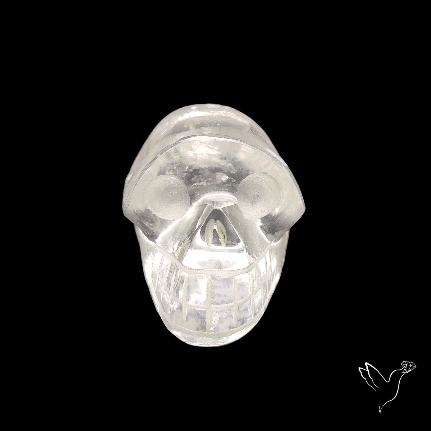 Himalayan Quartz Skull Carving