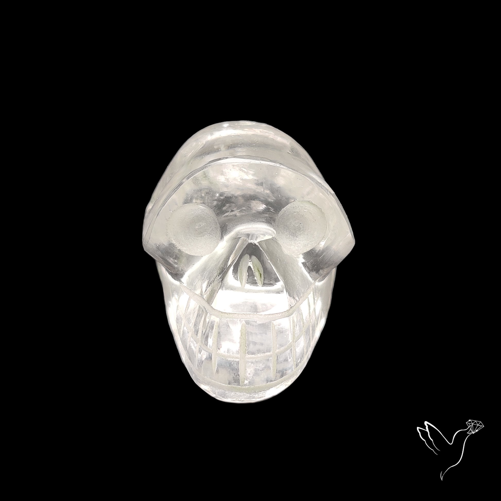 Himalayan Quartz Skull Carving
