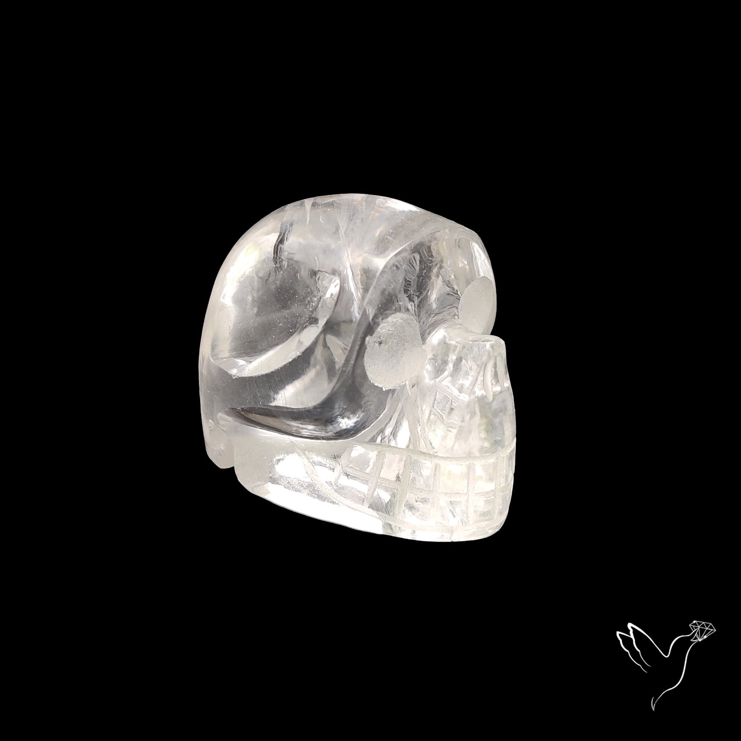 Himalayan Quartz Skull Carving