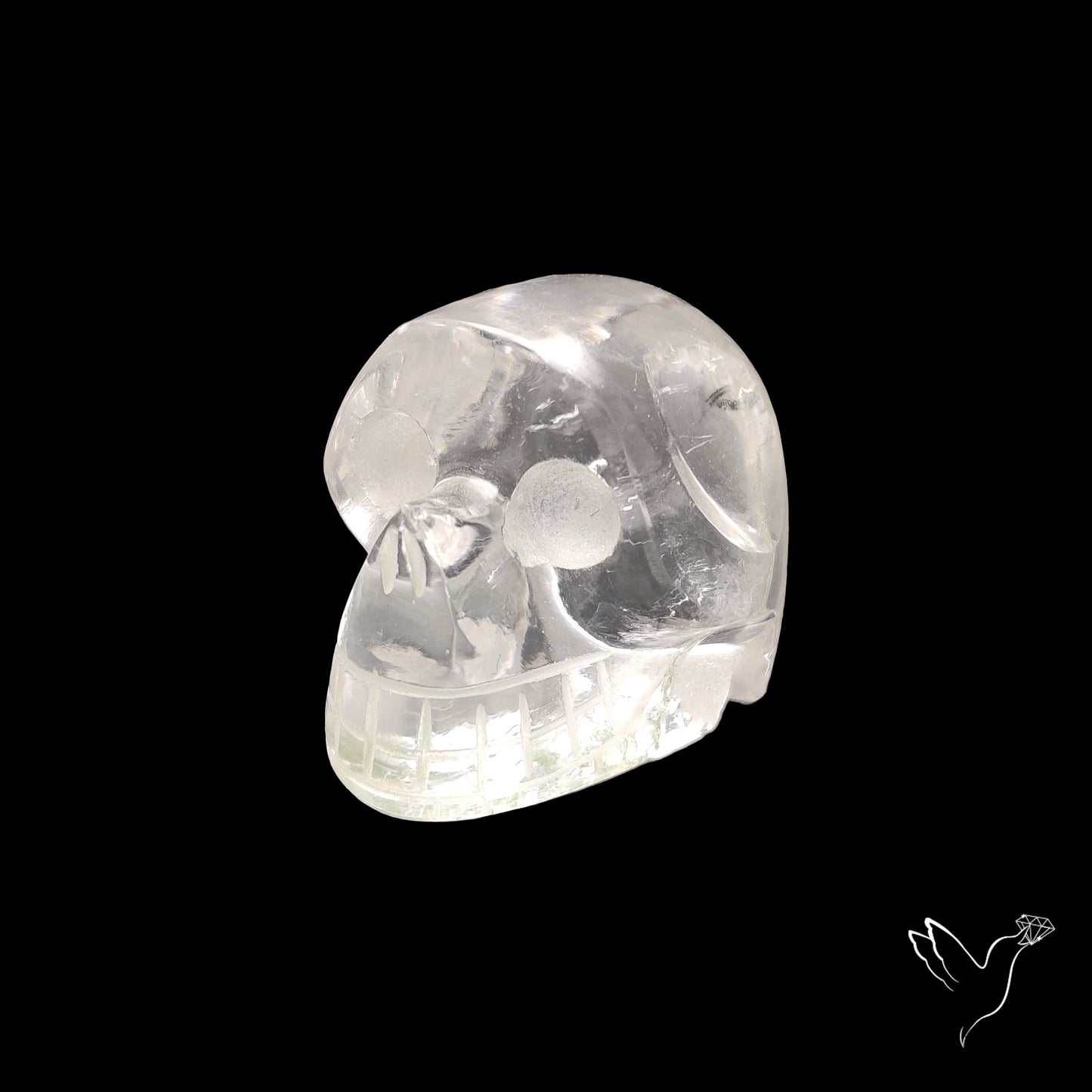 Himalayan Quartz Skull Carving