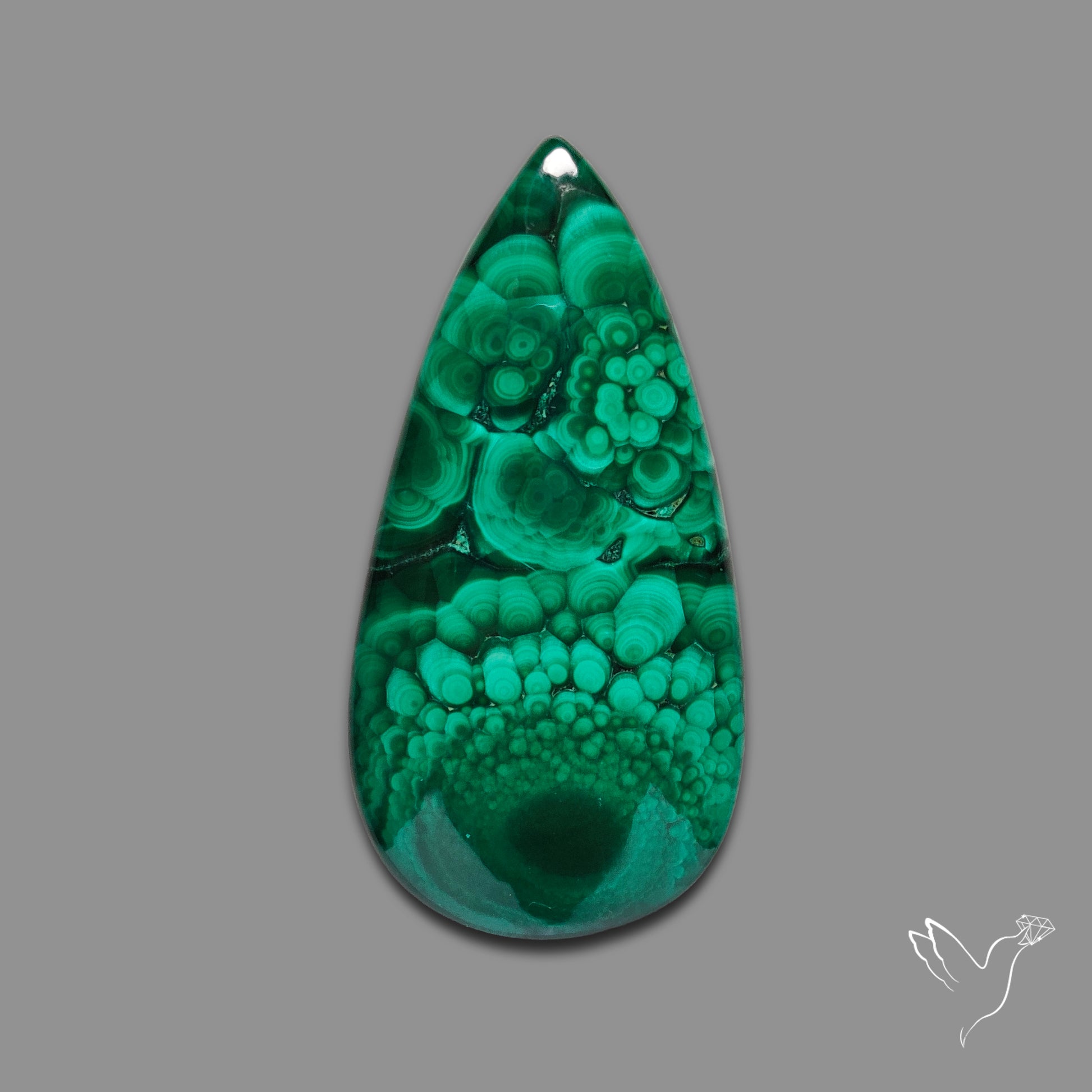 Malachite Cabochon Botryoidal Patterns