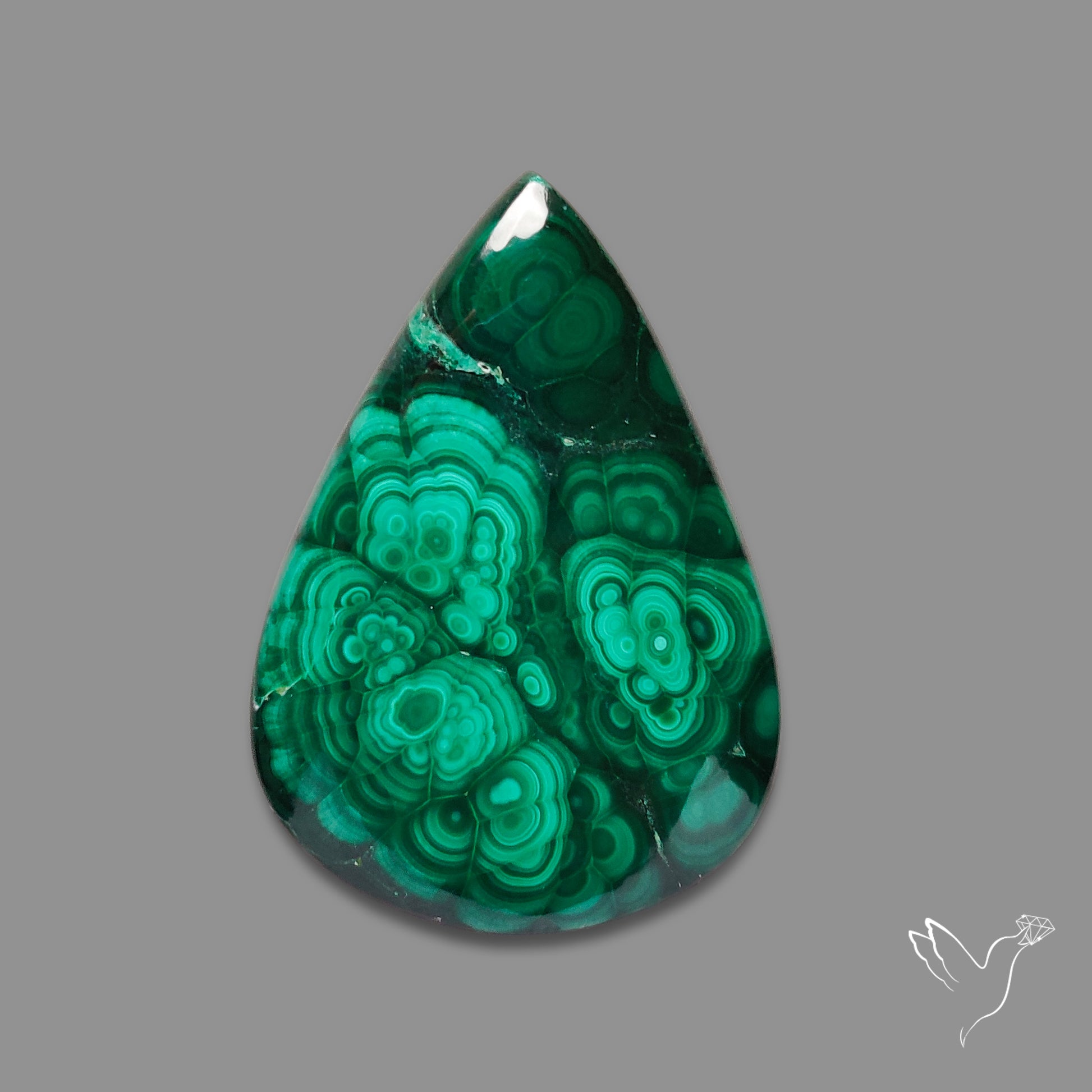 Malachite Cabochon Botryoidal Patterns