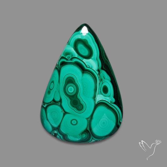Malachite Cabochon Botryoidal Patterns