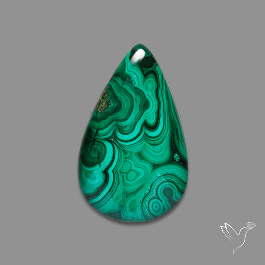 Malachite Cabochon Botryoidal Patterns