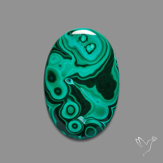 Malachite Cabochon Botryoidal Patterns